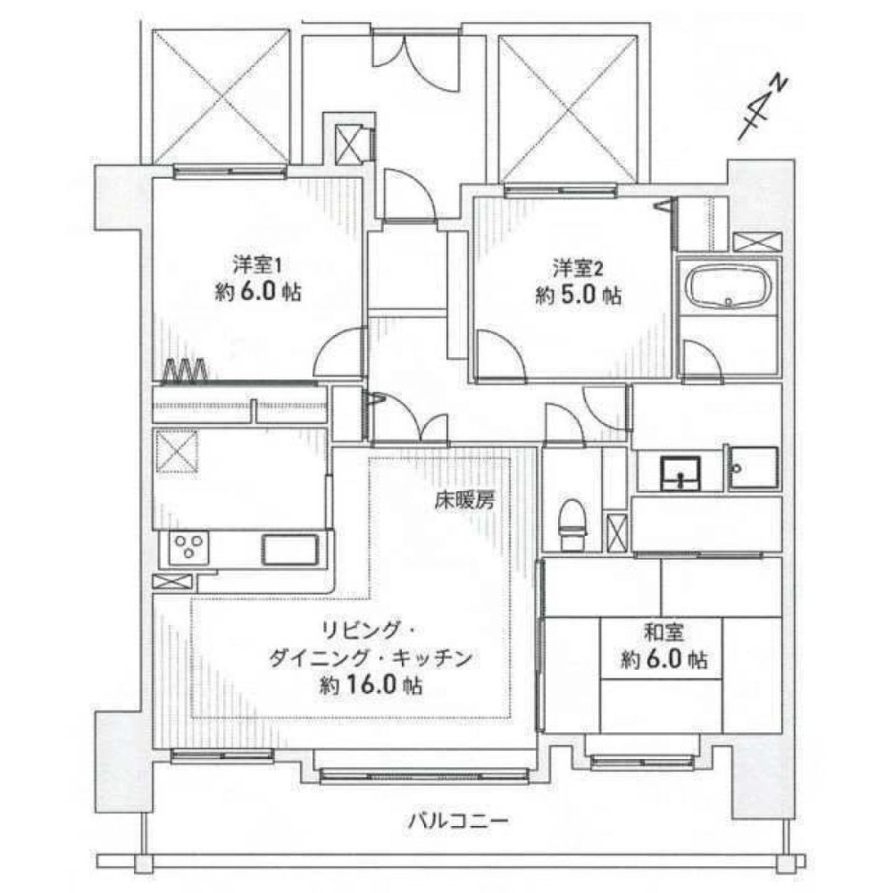 Квартира с 3 спальнями в Айти, Япония № 6200