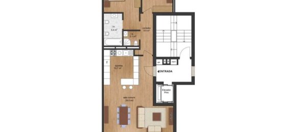 2 غرف نوم شقة في Guimaraes, Portugal رقم 39588 14