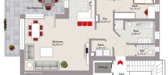 3-Zimmer Penthouse in Emsland, Germany, Nr. 263386 2