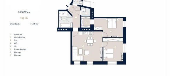 Apartamento de 3 divisões em Vienna, Austria N.º 144296 13