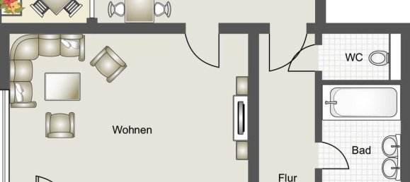 1 Schlafzimmer Wohnung in Reutlingen, Germany, Nr. 77302 11