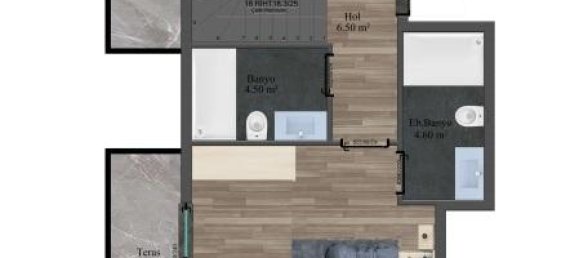 2-Zimmer Wohnung in Oba, Turkey, Nr. 12069 5