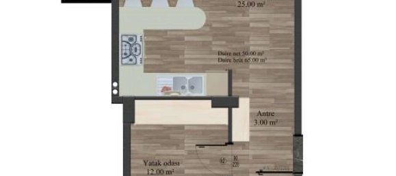 2-Zimmer Wohnung in Oba, Turkey, Nr. 12069 4