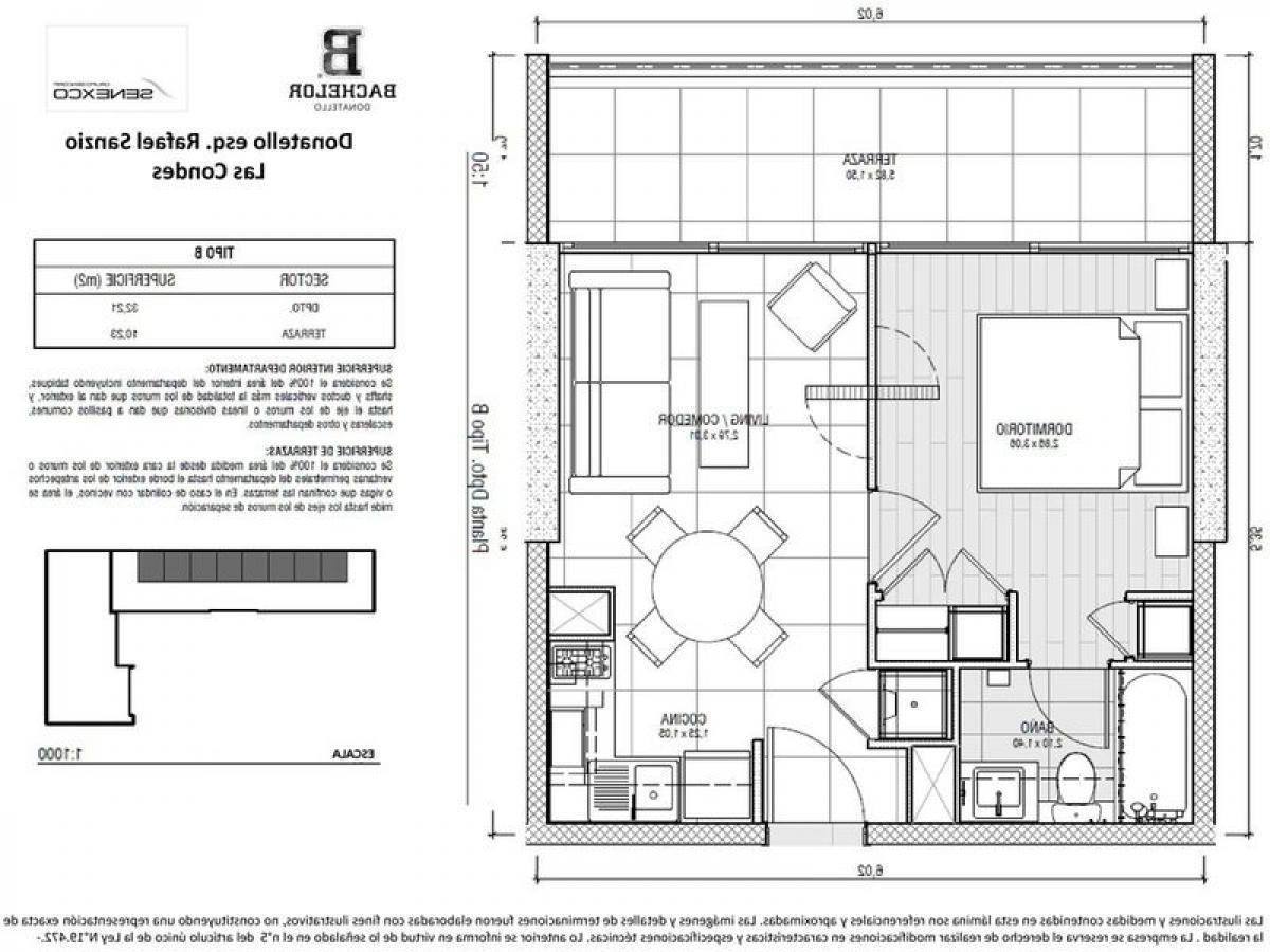 Студия в Сантьяго, Чили № 4256
