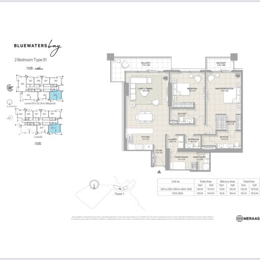 2 bedrooms Apartment in Bluewaters, UAE No. 9261