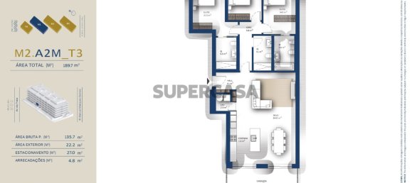 3 Schlafzimmer Wohnung in Vila Nova de Gaia, Portugal, Nr. 160818 8