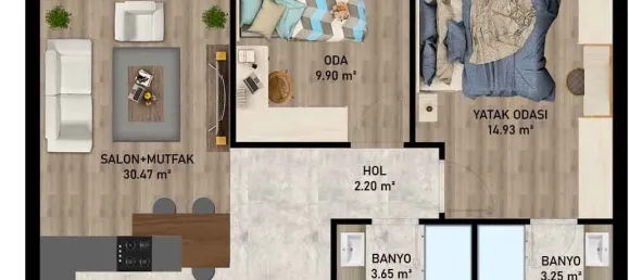 Apartamento de 2+1 en Aksu, Turkey No. 32778 9
