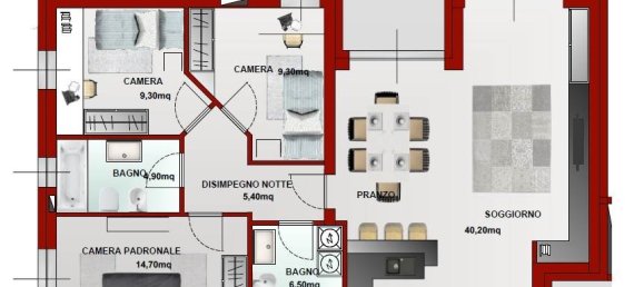 Apartamento T3 em Rovellasca, Italy N.º 5742 10