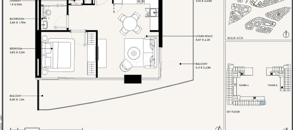 1 chambre appartement à vendre à Dubai, UAE № 123219 13