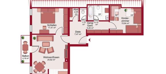 3غرفة شقة في Bad Haring, Austria رقم 138169 12