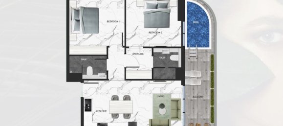 3 bedrooms Apartment in IVY GARDENS RESIDENCE, Dubai Land, UAE No. 60509 4