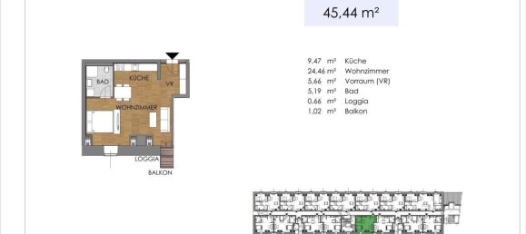 3 rooms Apartment in Bruck an der Leitha, Austria No. 195301 39