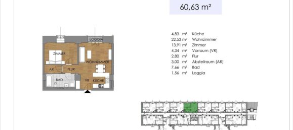 3 rooms Apartment in Bruck an der Leitha, Austria No. 195301 24