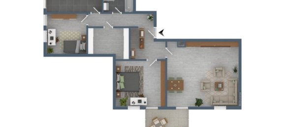 3-Zimmer Wohnung in Unna, Germany, Nr. 23810 9