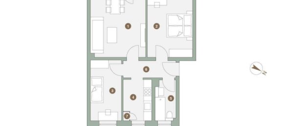 3-Zimmer Wohnung in Brandenburg, Germany, Nr. 107674 15