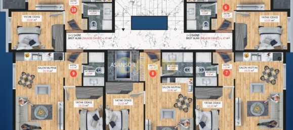 Apartamento 2+1 em Alanya, Turkey N.º 5589 18