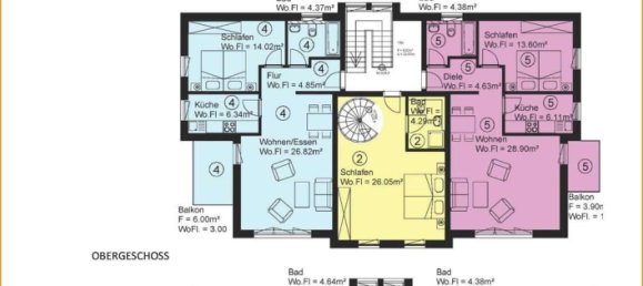 Dúplex de 2 habitaciónes en Augsburg, Germany No. 40745 9