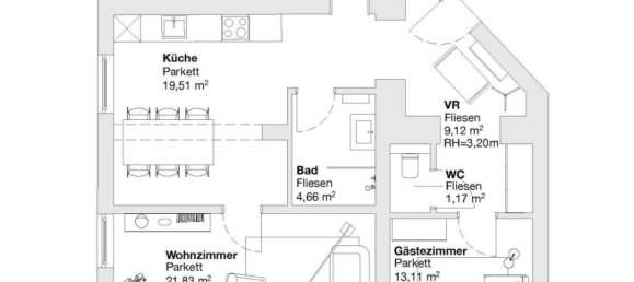 3غرفة شقة في Gries, Austria رقم 93978 4