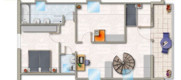 3 غرف نوم منزل ذو طابقين في Emmendingen, Germany رقم 23905 3