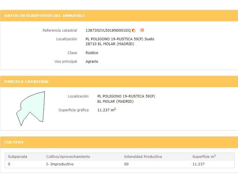 Grundstück in El Molar, Spain 11237m², Nr. 80199