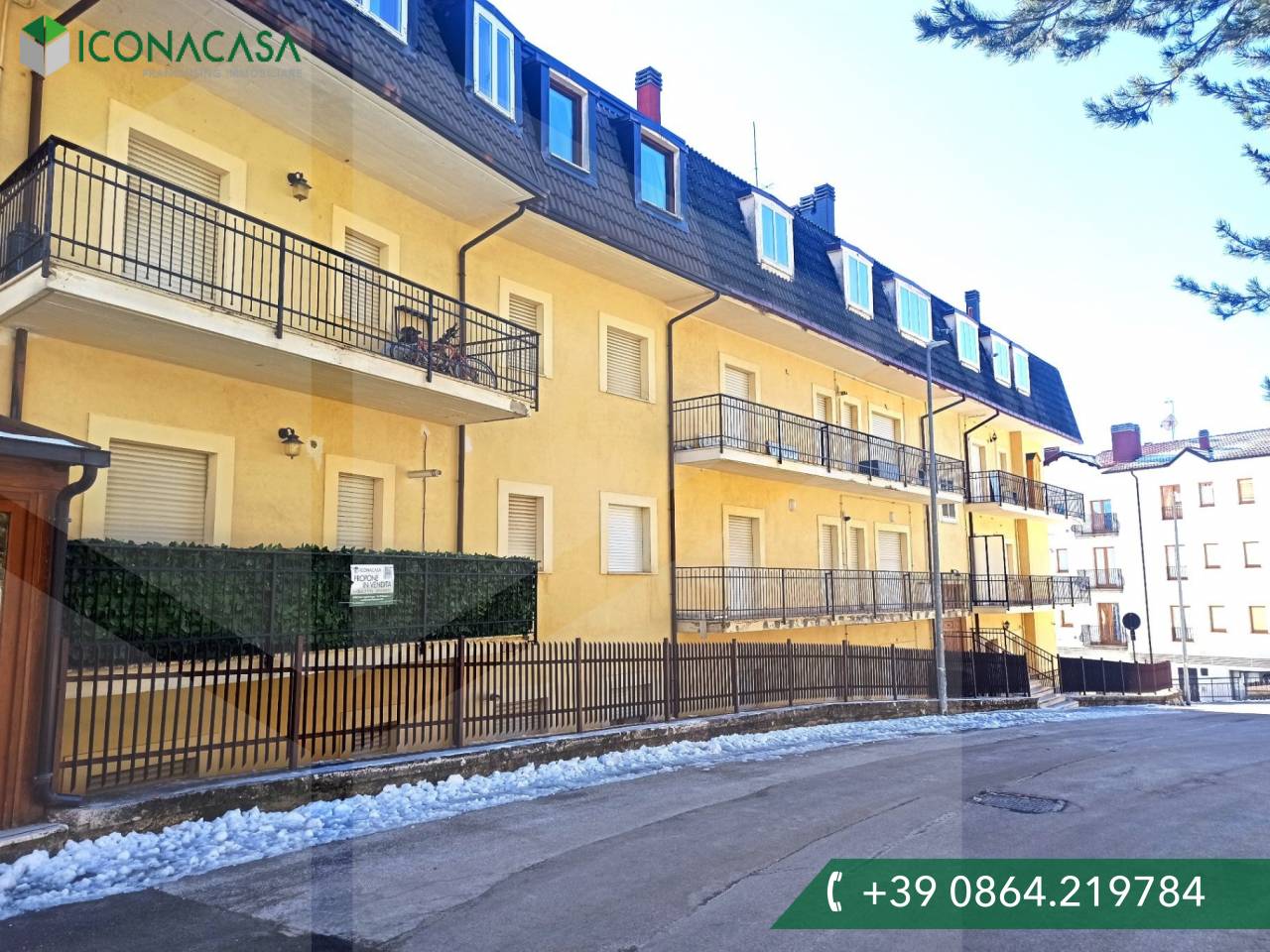 Apartamento de 3 habitaciónes en Rivisondoli, Italy No. 20636