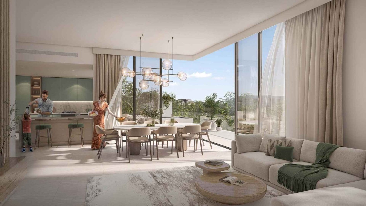 Apartamento de 2 dormitorios en Ghaf Woods, Dubai, UAE No. 63222