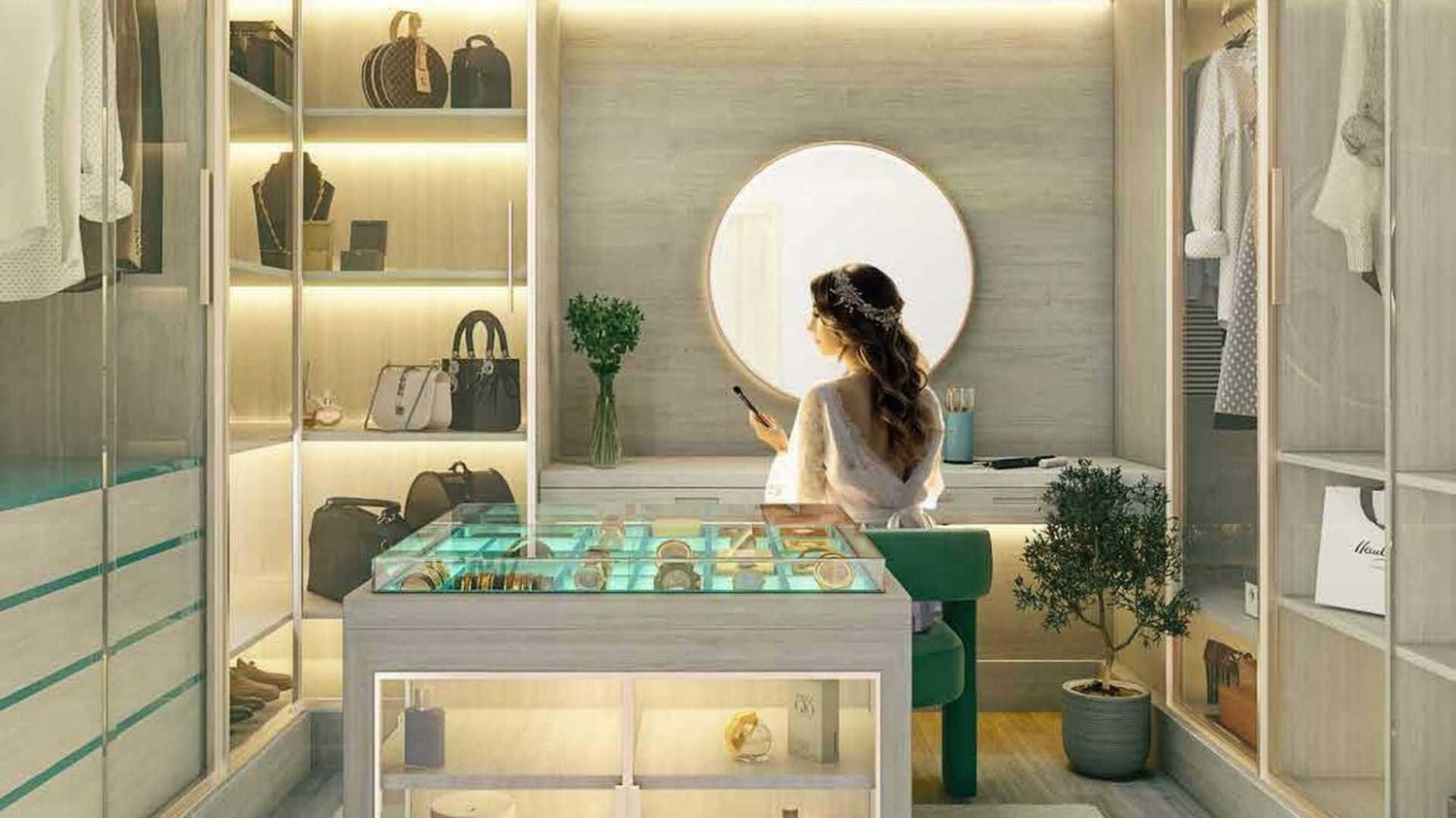 Apartamento T2 em DAMAC LAGOON VIEWS, Golf City, UAE N.º 62640