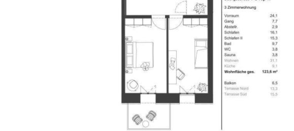 3 rooms Apartment in Vienna, Austria No. 253495 15