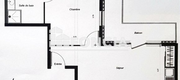 Квартира с 1 спальней в Вуарон, Франция № 198524 2