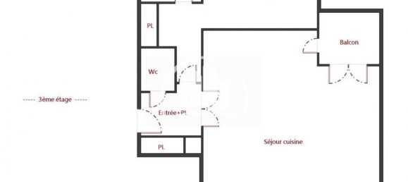 Квартира с 1 спальней в Вильжюиф, Франция № 170288 10