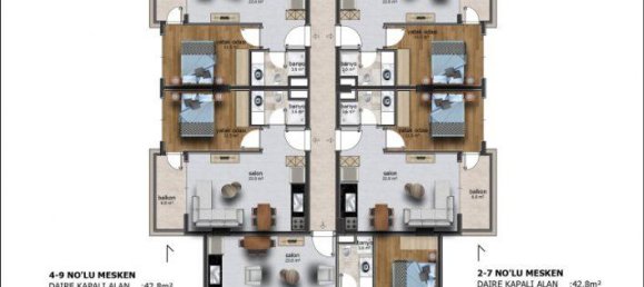 2 rooms Penthouse in Oba, Turkey No. 9745 8