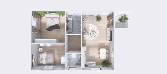 2 bedrooms Apartment in Cagliari, Italy No. 259786 3