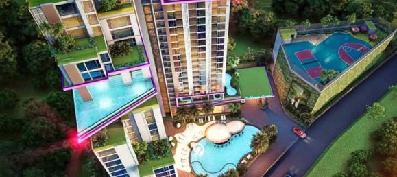 Кондоминиум  с 1 спальней в Паттайя, Таиланд № 25471 2