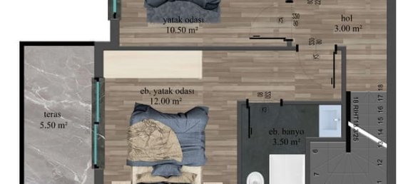 Wohnung 1+1 in Kargicak, Turkey, Nr. 31279 20