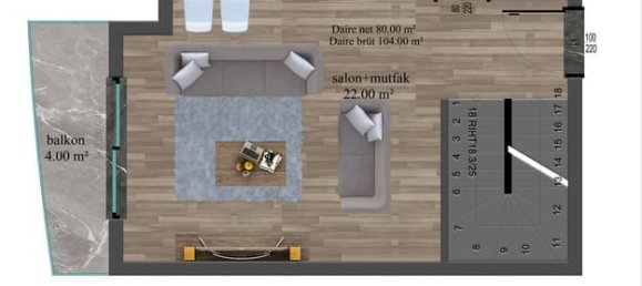 Wohnung 1+1 in Kargicak, Turkey, Nr. 31279 19