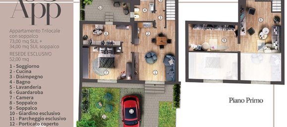 3 rooms Apartment in Campi Bisenzio, Italy No. 10828 35