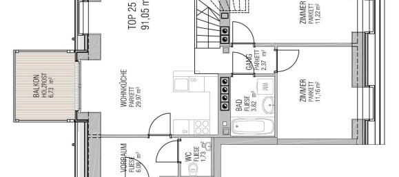 4-Zimmer Doppelhaus in Favoriten, Austria, Nr. 44488 14