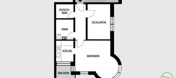 Квартира с 1 спальней в Лейпциг, Германия № 154296 2