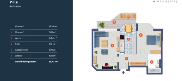 2غرفة شقة في Neukolln, Germany رقم 83439 5