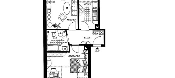 1 Schlafzimmer Wohnung in Leipzig, Germany, Nr. 55799 4