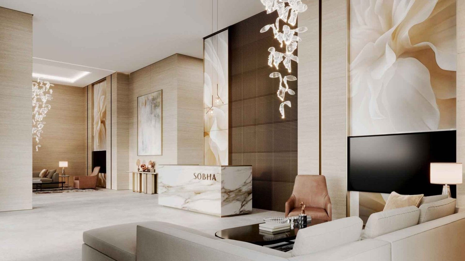 Квартира с 1 спальней в The Tranquil at Sobha Central, Дубай, ОАЭ № 117528