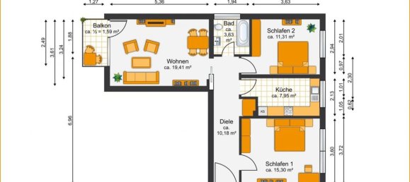 2 chambres Appartement à Munich, Germany No. 185257 2