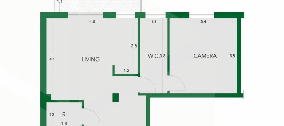 2 rooms Apartment in Casalecchio di Reno, Italy No. 17543 22