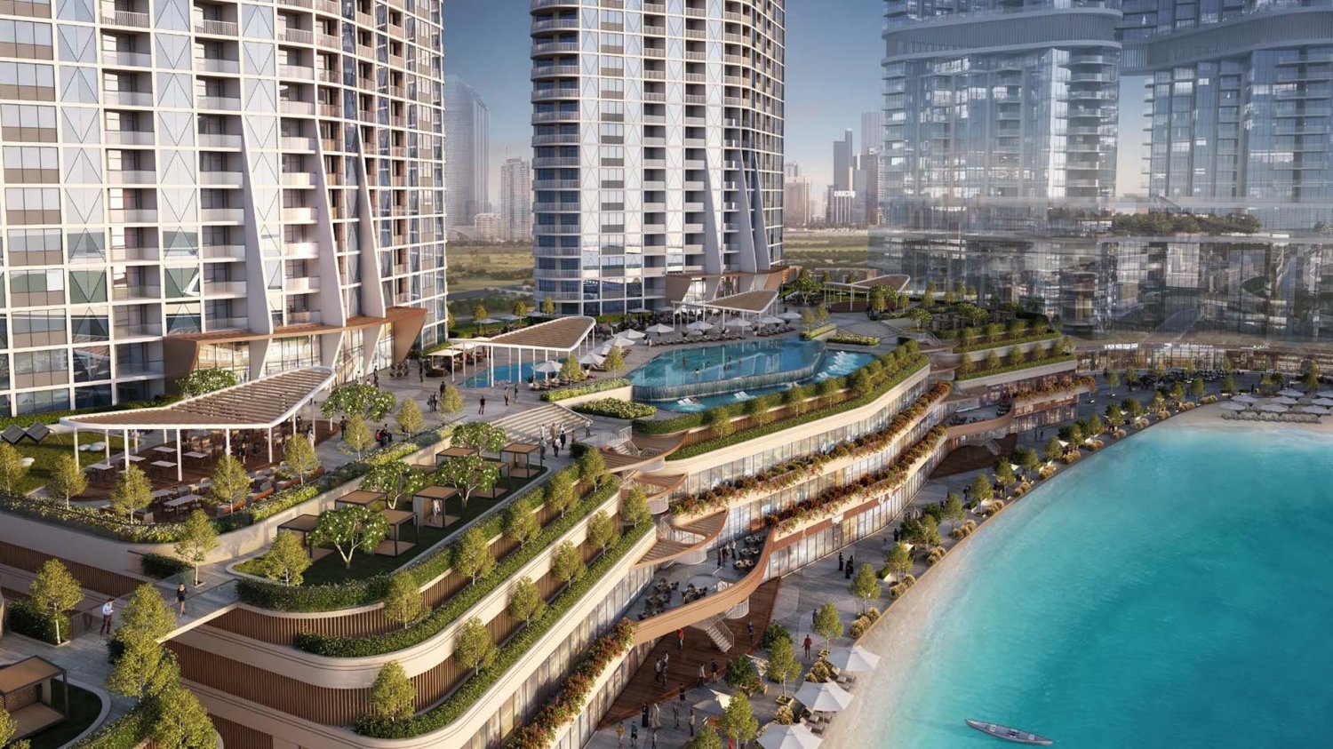 1 Schlafzimmer Wohnung in 330 RIVERSIDE CRESCENT, Nadd Al Sheba, UAE, Nr. 60497