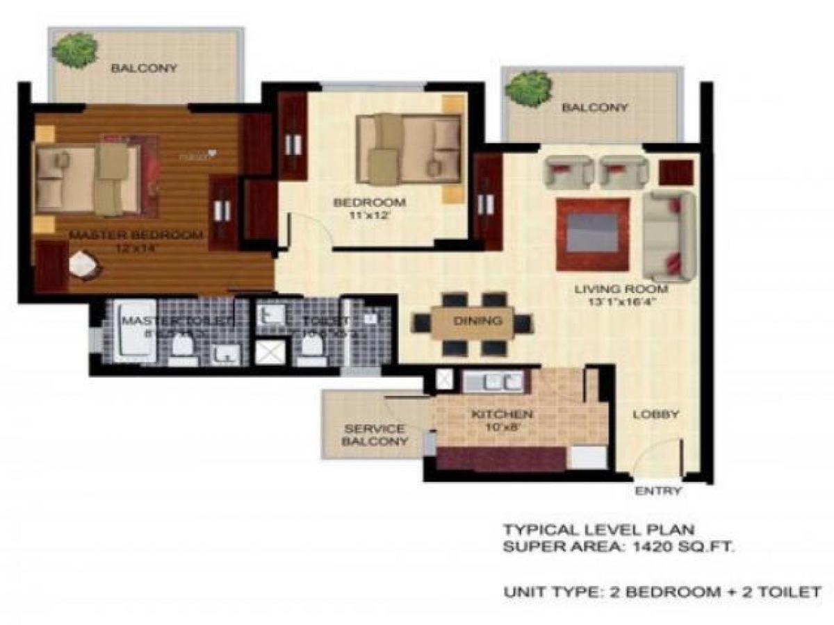 2 Schlafzimmer Haus in Gurgaon, India, Nr. 51292