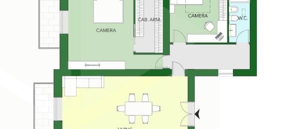 4-salle Appartement à Bari, Italy No. 19067 3