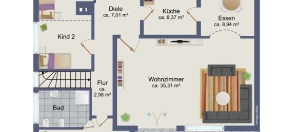 Бунгало с 6 спальнями в Оффенбах, Германия № 277504 10