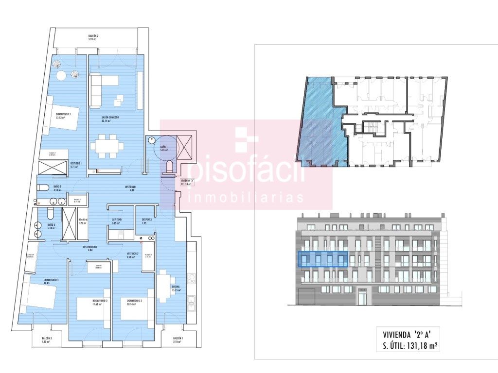 4 chambres Appartement à Lugo, Spain No. 156974