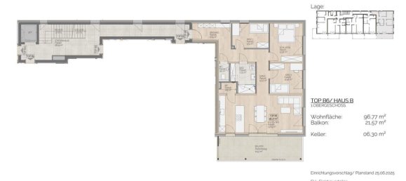Apartamento de 4 habitaciónes en St. Lorenz, Austria No. 243992 4