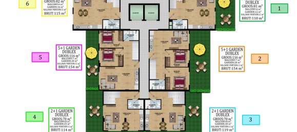 Apartment 2+1 in Avsallar, Turkey No. 13131 24